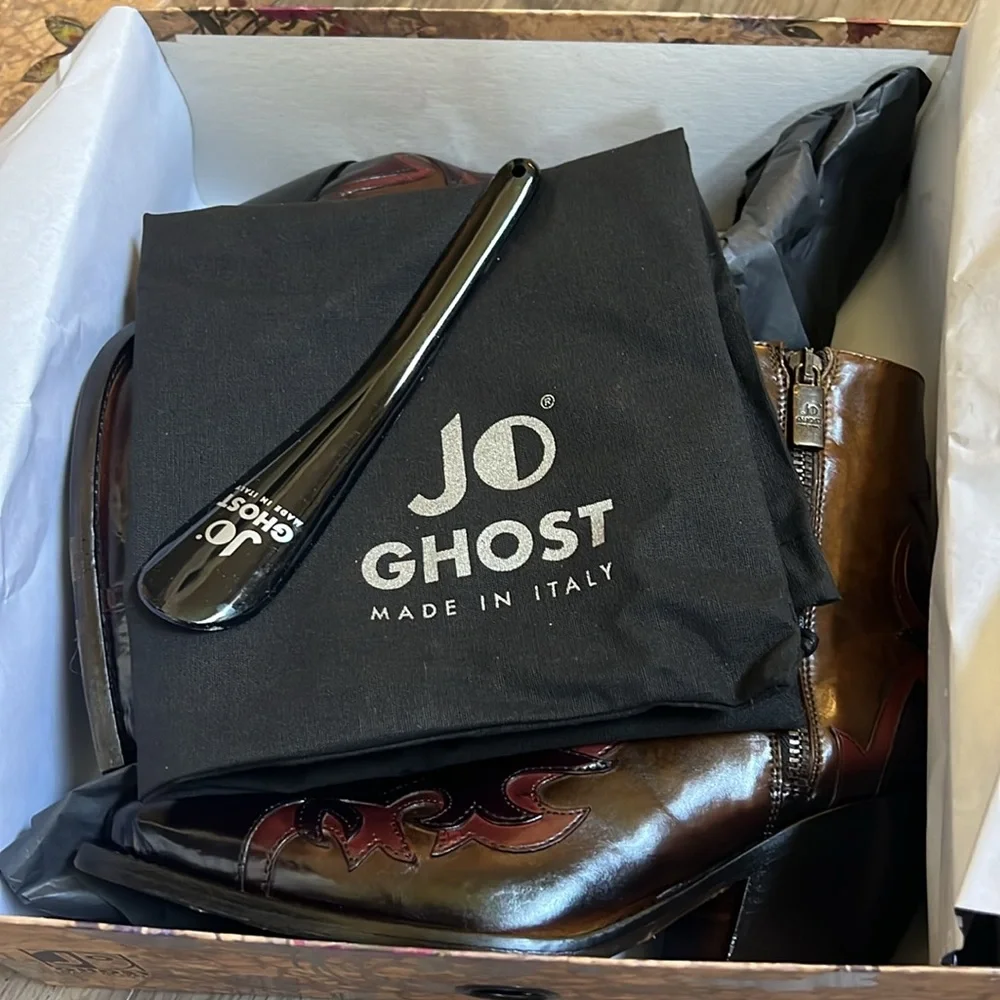 Jo Ghost emblazoned short boot in bronze 38 - Picture 15 of 15
